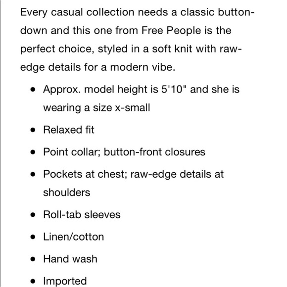 Free People Women’s Small Purple Lilac We The Free Penelope Button-Down Top - Picture 5 of 10